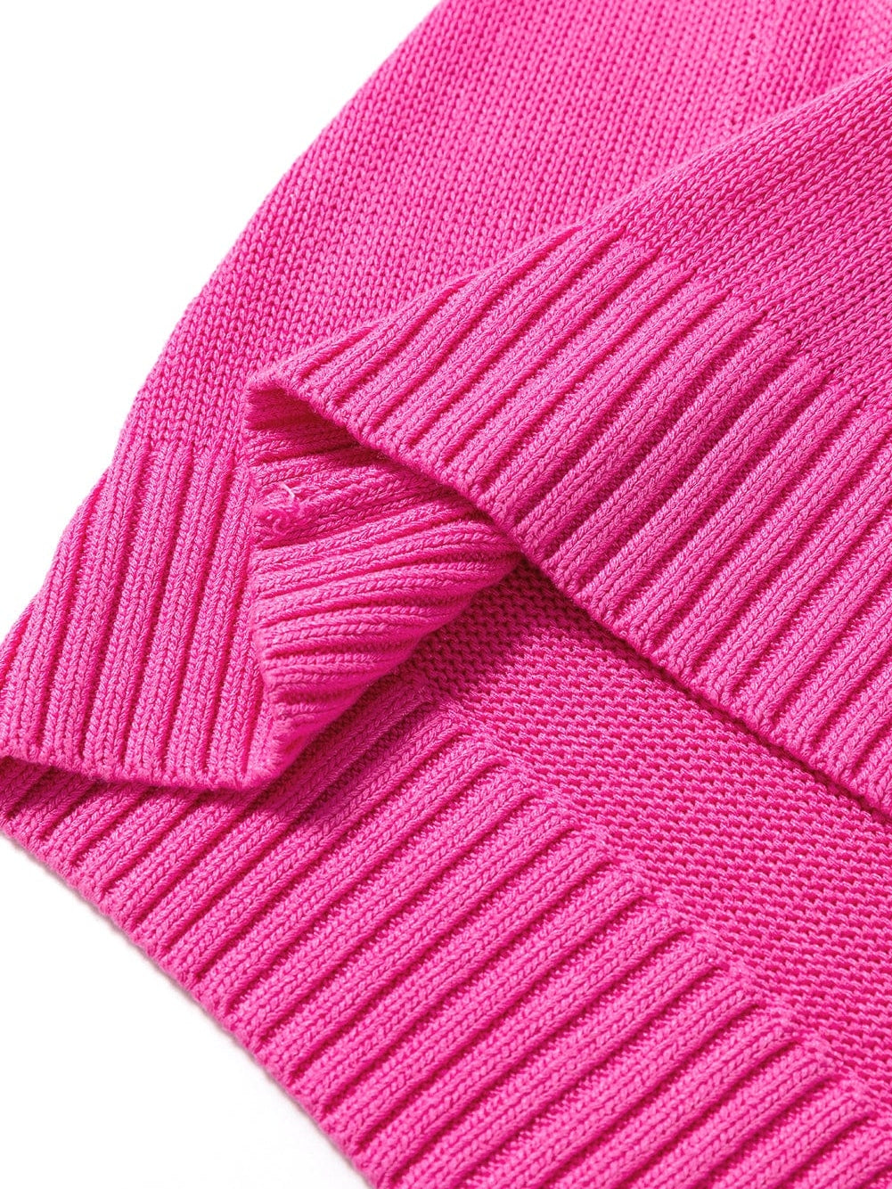 Pink Floral Embroidered Short Sleeve Knit Top