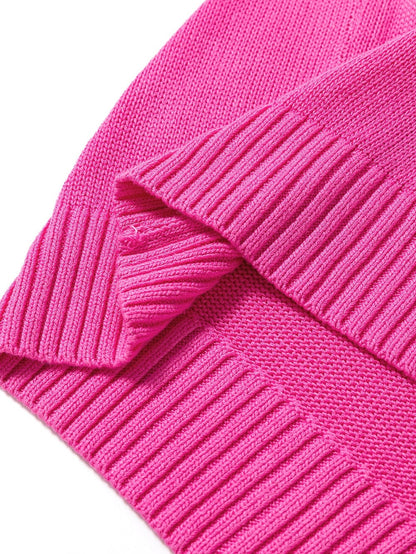 Pink Floral Embroidered Short Sleeve Knit Top