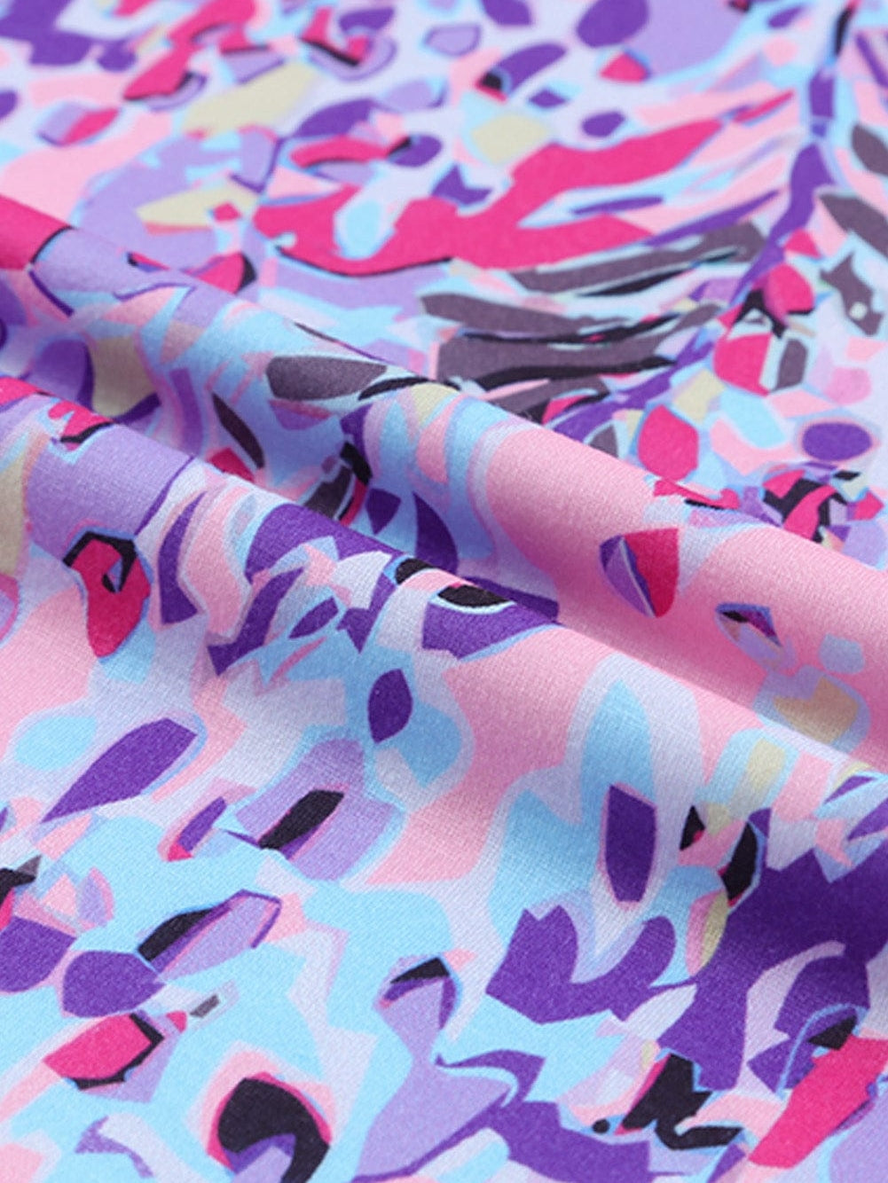 Pink Floral Painted Loose Fit Tee