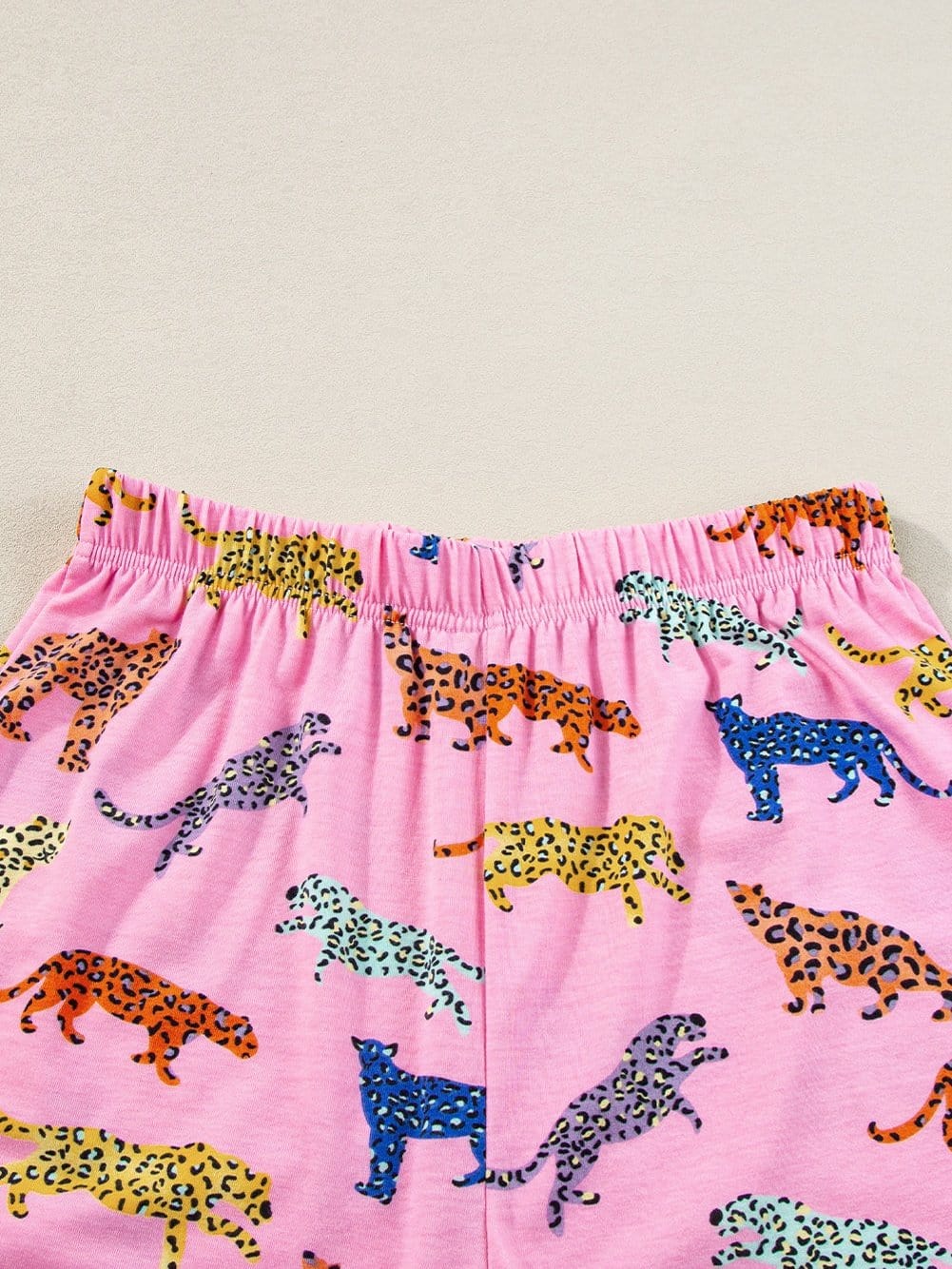 Pink Floral Print High Waist Shorts Set with Short Sleeve Tee - Southern Belle Style