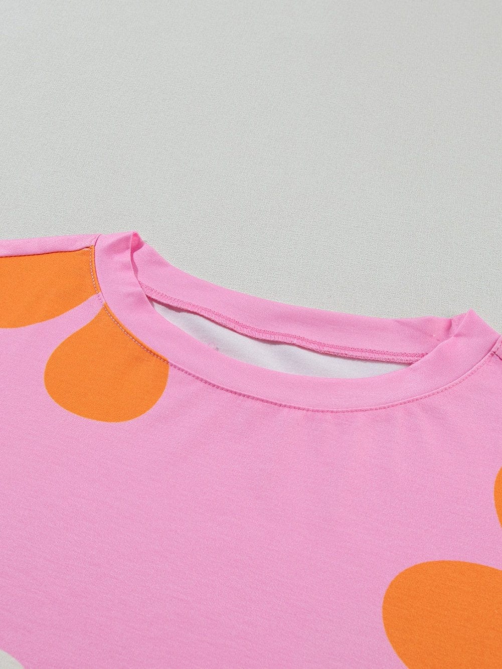 Pink Floral Puff Sleeve Summer Tee