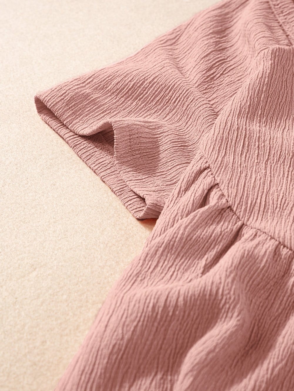 Pink Flowy Ruffle Hem Shift Top