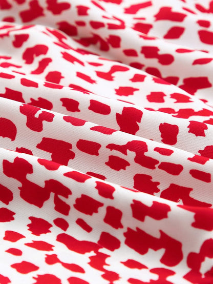 Pink Leopard Lace Detail Sleeveless Mini Dress