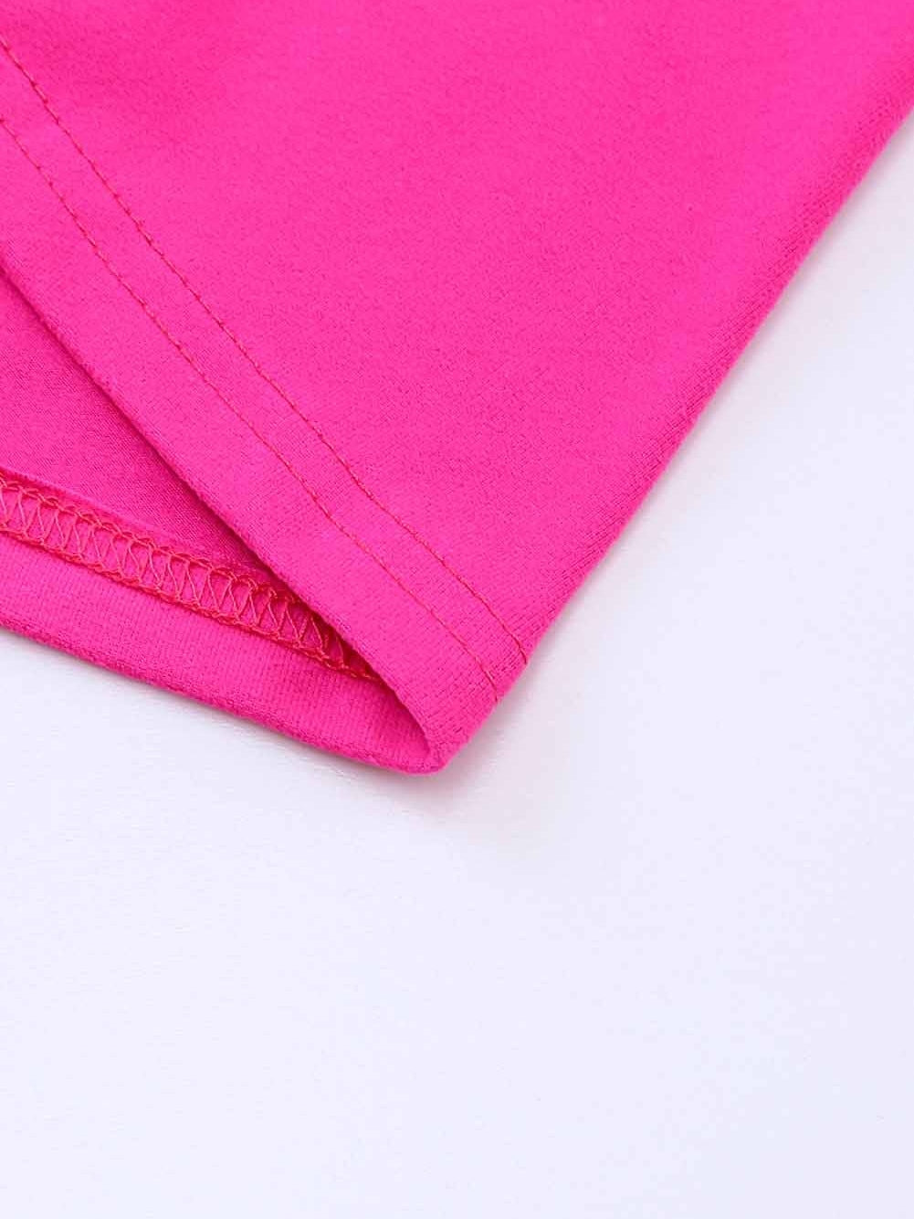 Pink Leopard Patchwork Shift Top with Short Sleeves