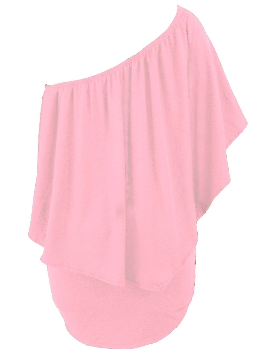 Pink Ruffle Layered Mini Poncho Dress with Versatile Styling
