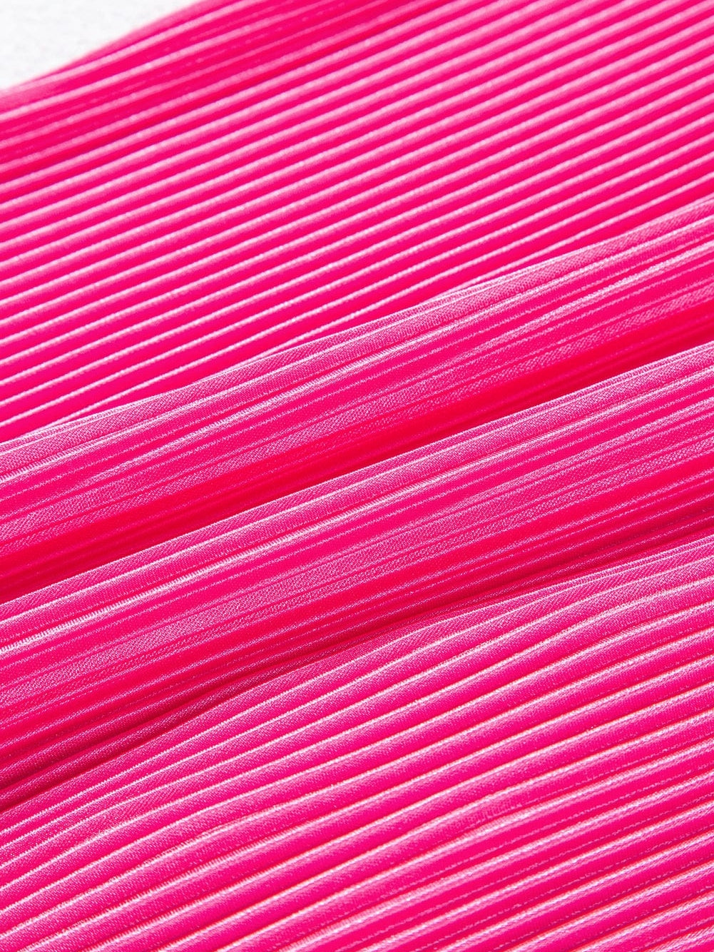 Pink Satin Pleated Short Sleeve Blouse