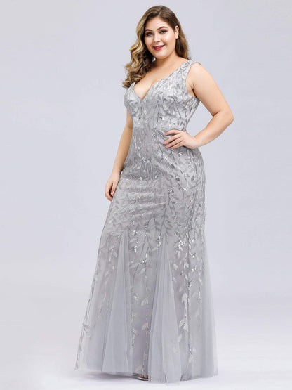 Plus Size Maxi Sequin Formal Dresses & Gowns