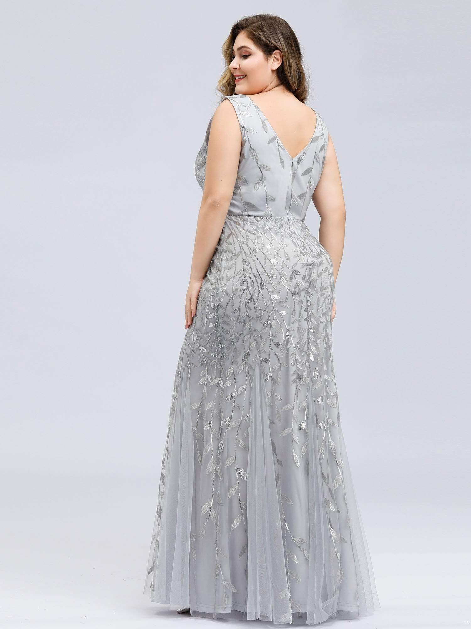 Plus Size Maxi Sequin Formal Dresses & Gowns