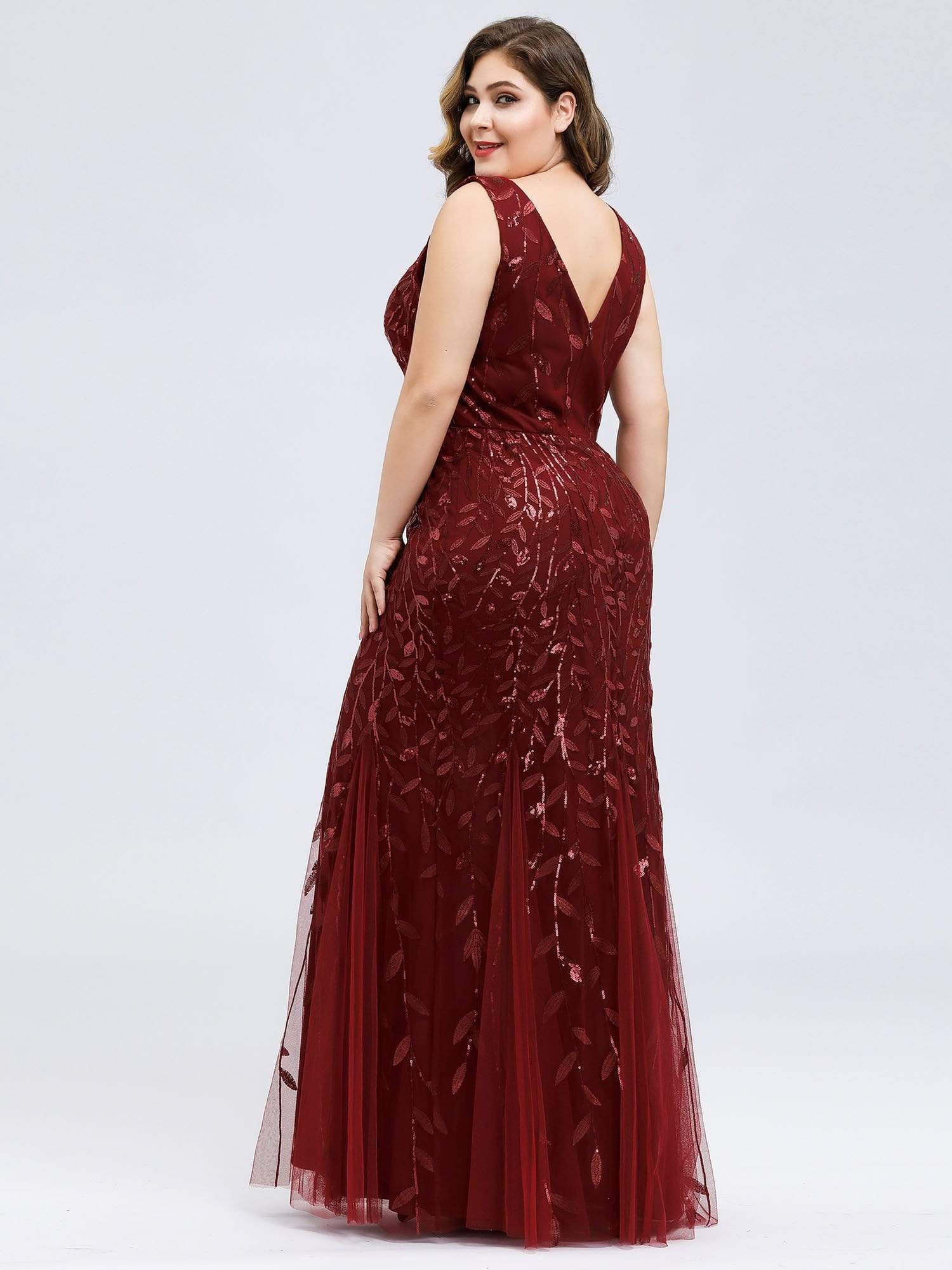 Plus Size Maxi Sequin Formal Dresses & Gowns