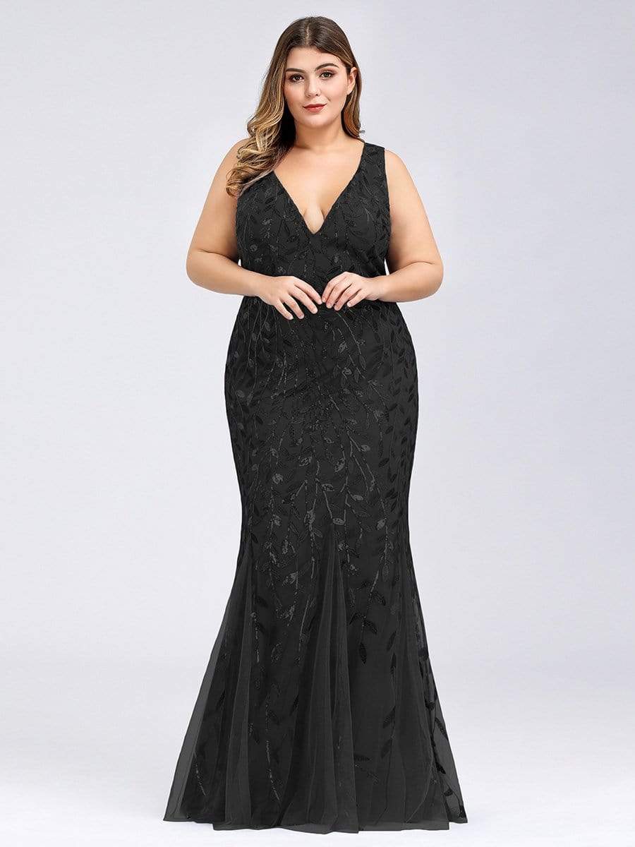 Plus Size Maxi Sequin Formal Dresses & Gowns
