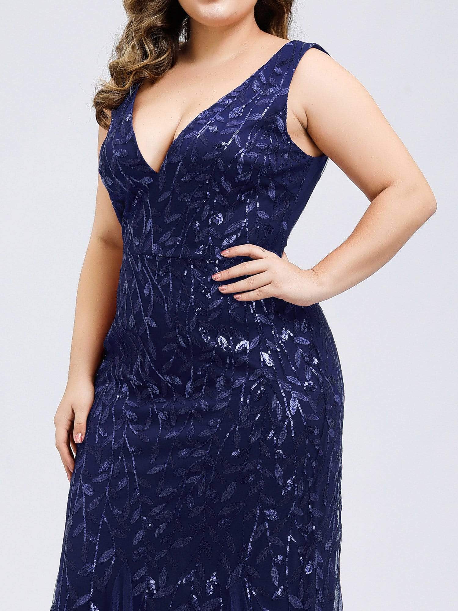 Plus Size Maxi Sequin Formal Dresses & Gowns