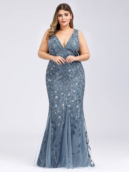 Plus Size Maxi Sequin Formal Dresses & Gowns