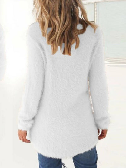 Women's Pullover Sweater Jumper Crew Neck Ribbed Knit Cotton Oversized Fall Winter Outdoor Daily Going out Stylish Casual Soft Long Sleeve Solid Color Lake blue ArmyGreen Black S M L