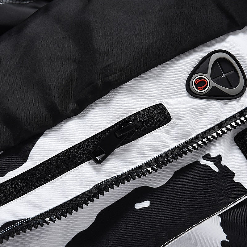 Men's Women's Hoodie Jacket Ski Jacket Outdoor Winter Thermal Warm Windproof Breathable Windbreaker Winter Jacket for Skiing Camping / Hiking Snowboarding Ski