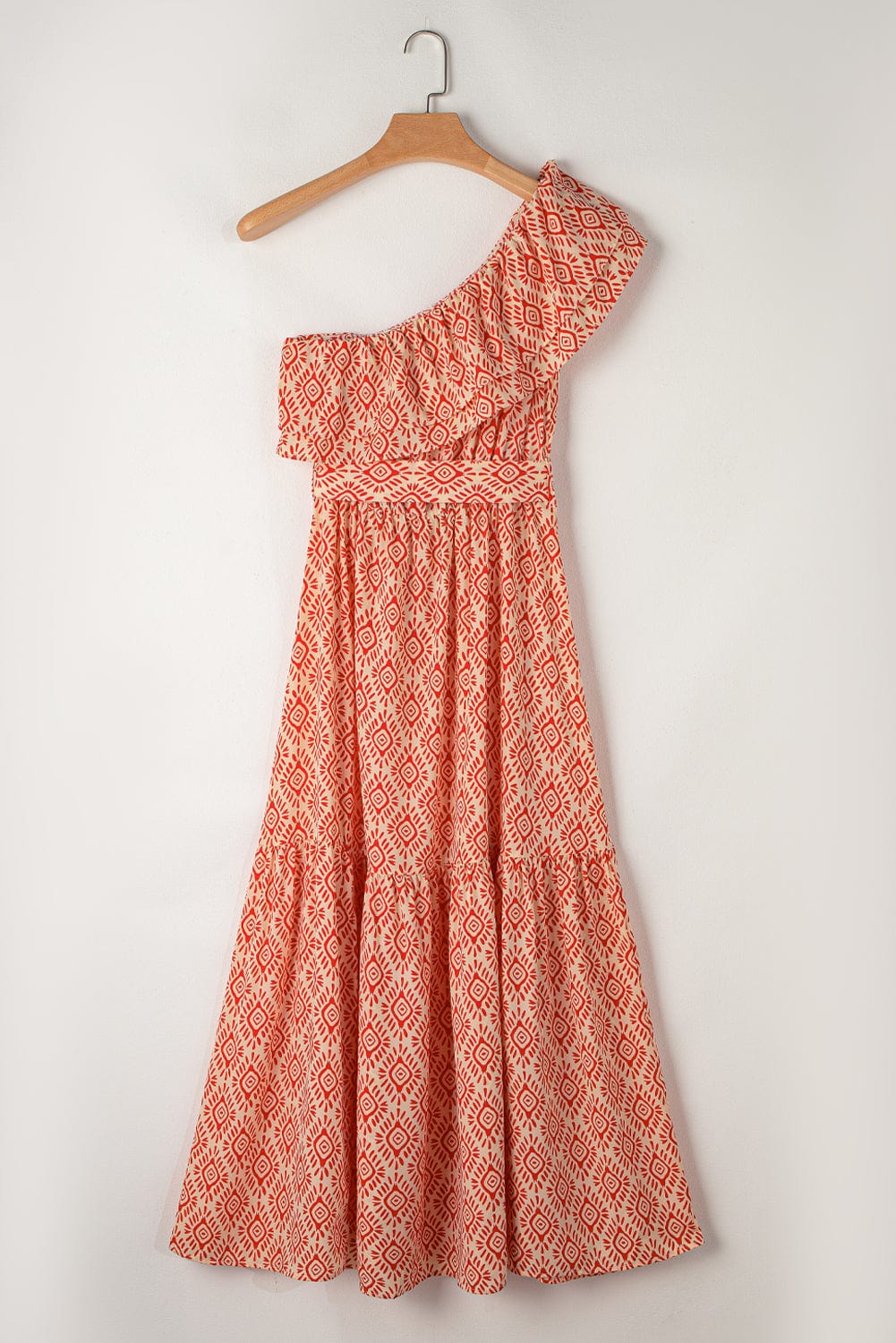 Printed Long Sleeve Loose Bohemian Dress