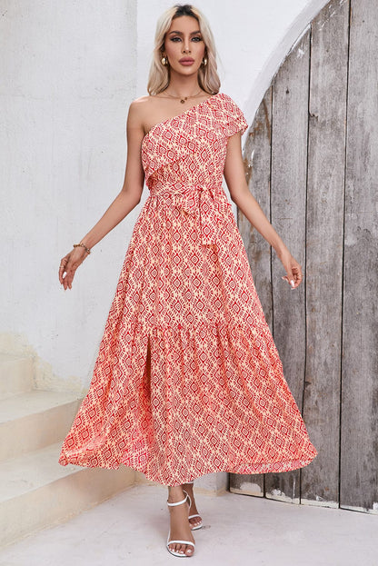 Printed Long Sleeve Loose Bohemian Dress