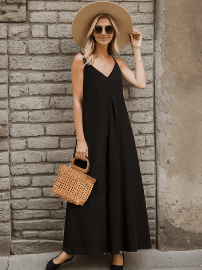 Printed Spaghetti Straps Sleeveless Wedding Guest Dress