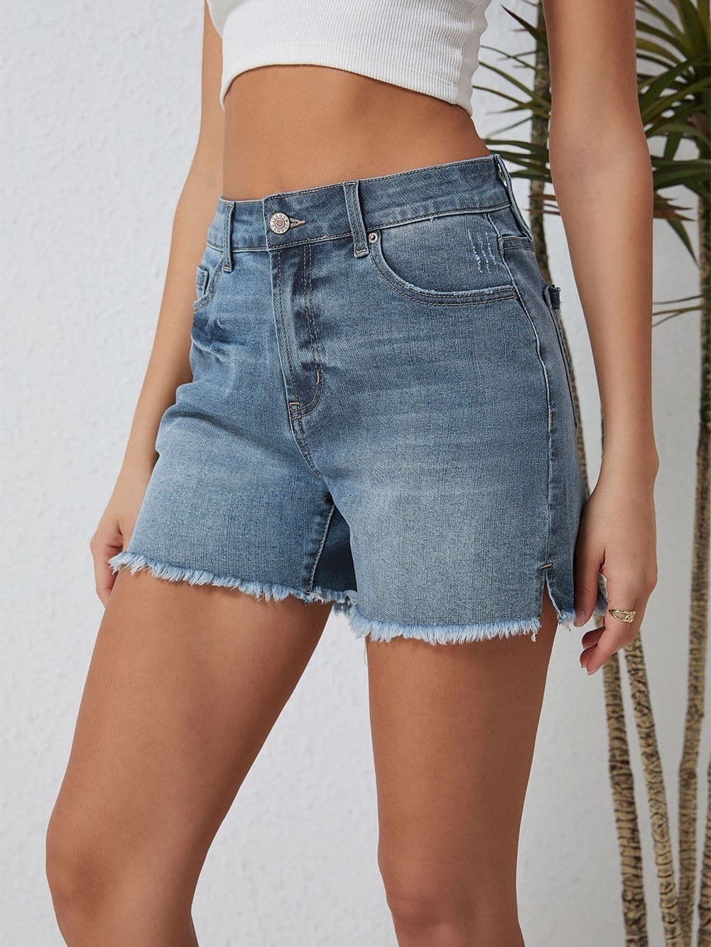 Pure Sleeveless V-Neck Casual Tank Tops