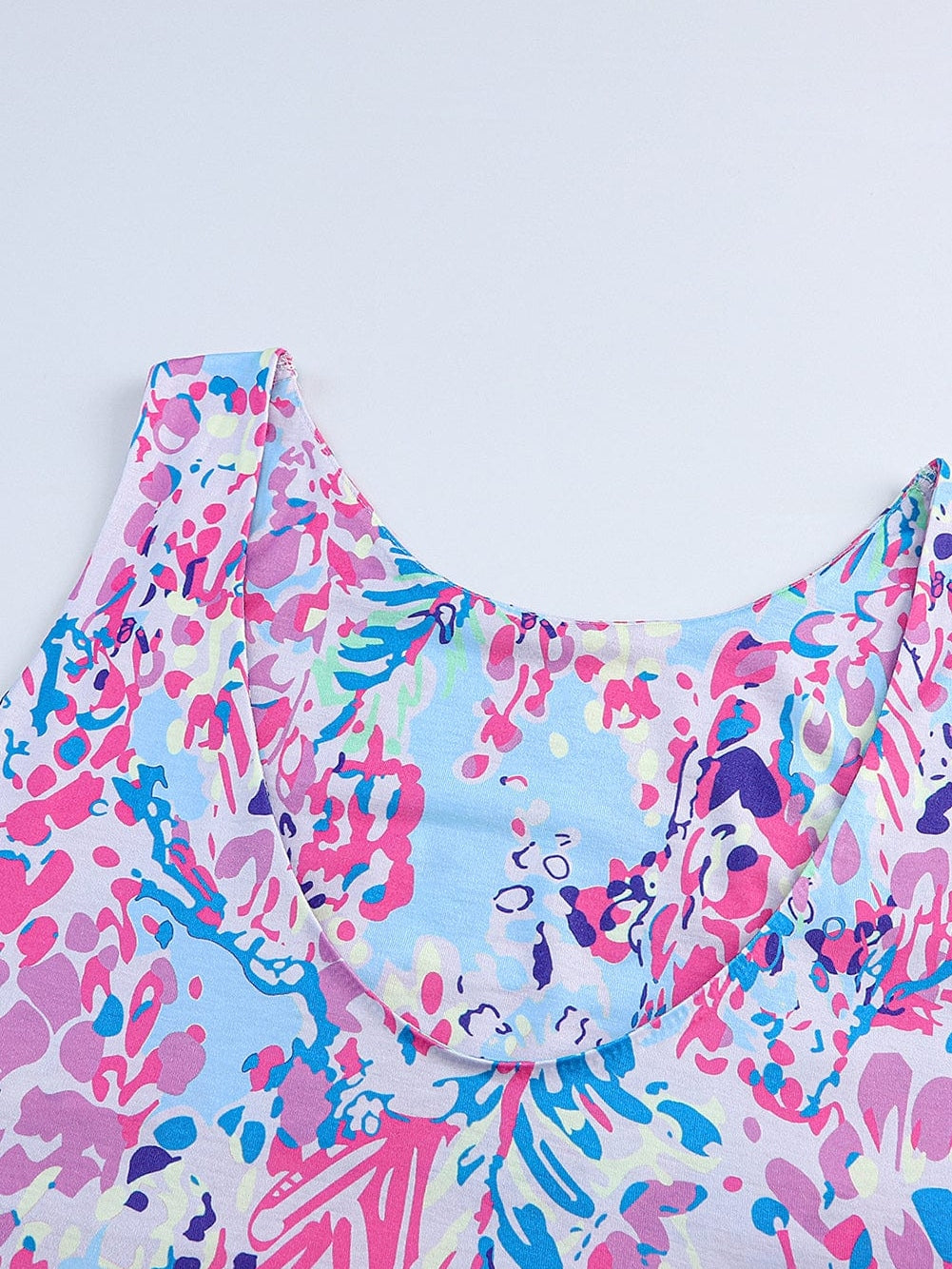 Purple Blossom Sleeveless Maxi Dress