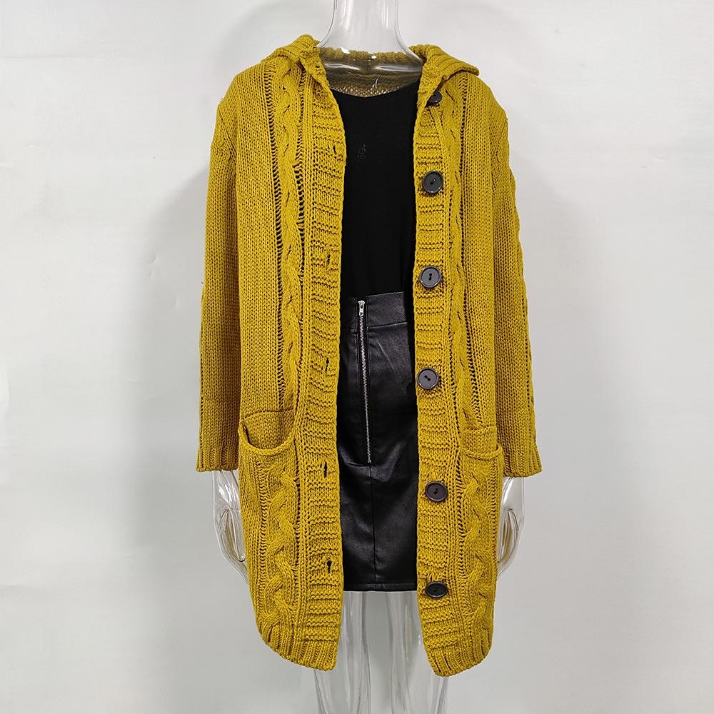 Women's Cardigan Sweater Jumper Cable Chunky Knit  Solid Color Open Front Stylish Soft Daily Going out Winter Fall Reddish brown Blue S M L / Long Sleeve / Regular Fit