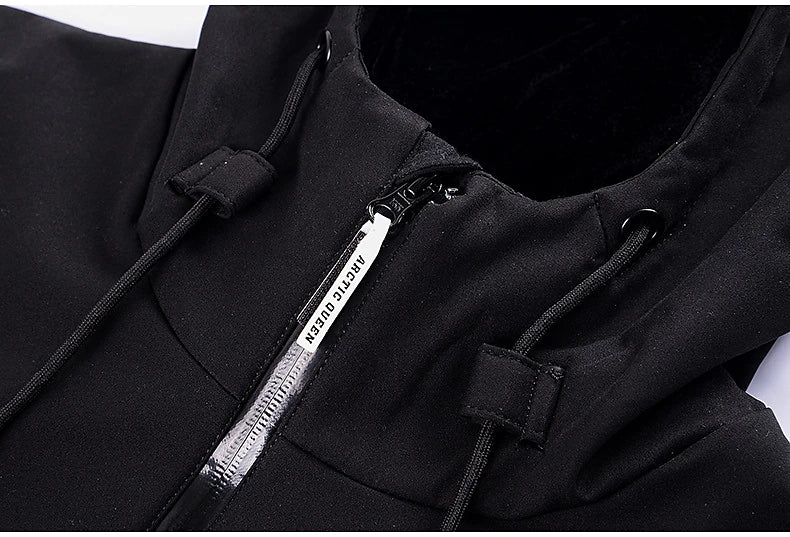 Men's Women's Hoodie Jacket Ski Jacket Outdoor Winter Thermal Warm Windproof Breathable Hooded Windbreaker Winter Jacket for Skiing Camping / Hiking Snowboarding Ski