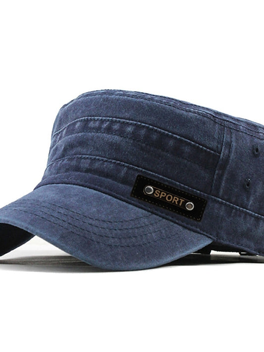 Four Seasons Casual Washed Cotton Flat Top Hat Unique Design Vintage Adjustable Fisher Caps Men Women Cap - LuckyFash™