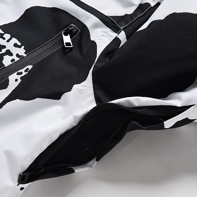 Men's Women's Hoodie Jacket Ski Jacket Outdoor Winter Thermal Warm Windproof Breathable Windbreaker Winter Jacket for Skiing Camping / Hiking Snowboarding Ski