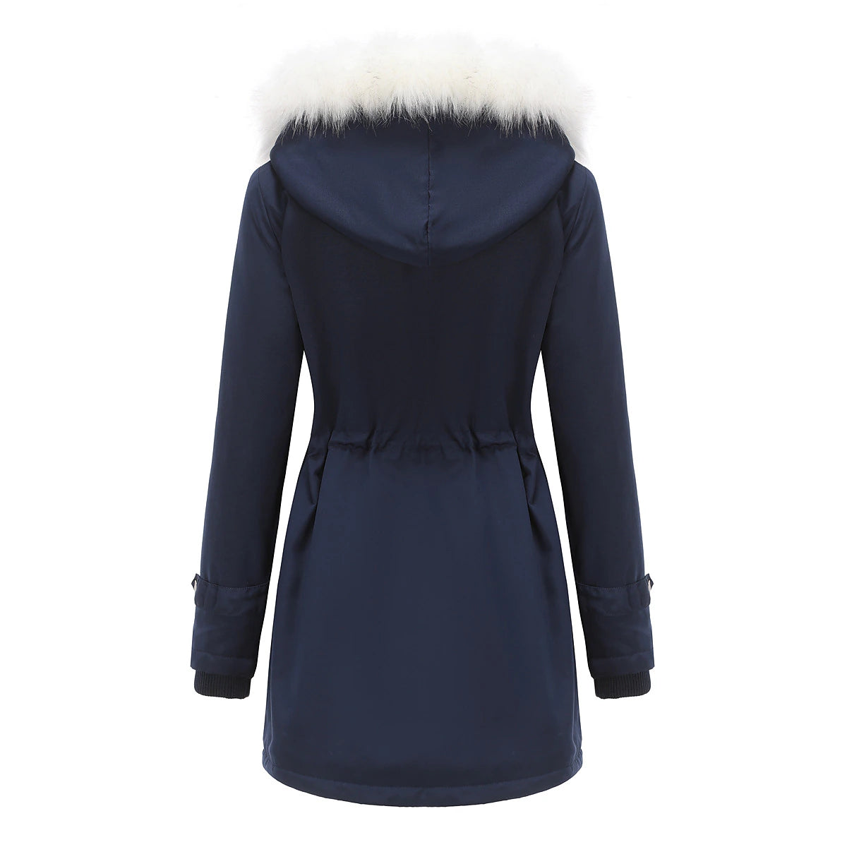 Women's Parka Jacket Hiking Windbreaker Hiking Fleece Jacket Winter Outdoor Thermal Warm Fleece Lining Windproof Winter Jacket Full Length Visible Zipper Fishing Camping / Hiking / Caving Traveling