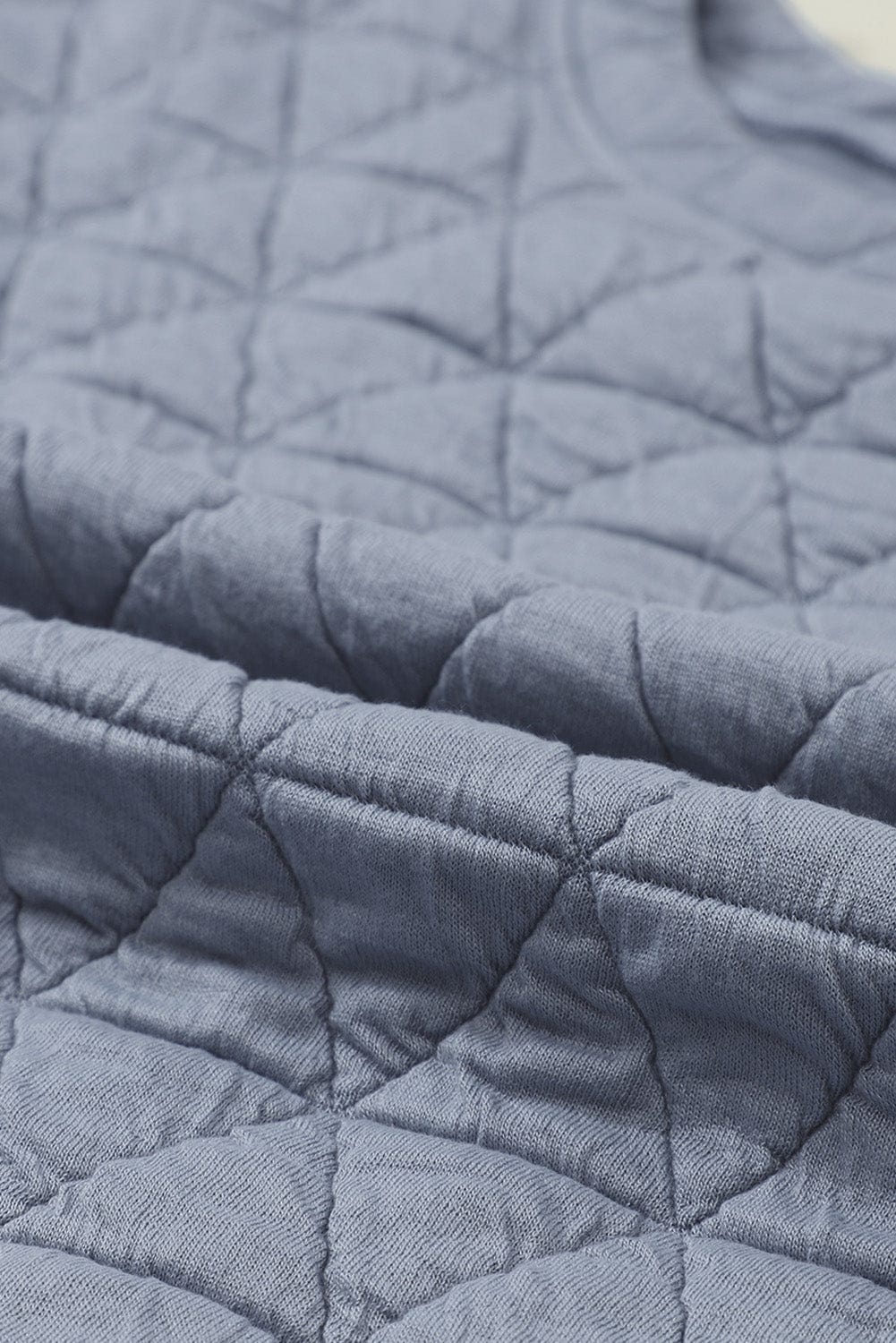 Quilted Teal Short Sleeve Wide Leg Pants Ensemble