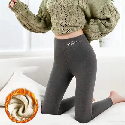 Women's Leggings Polyester Letter Dark-Gray Grey Fashion High Waist Full Length Outdoor Daily Fall Winter