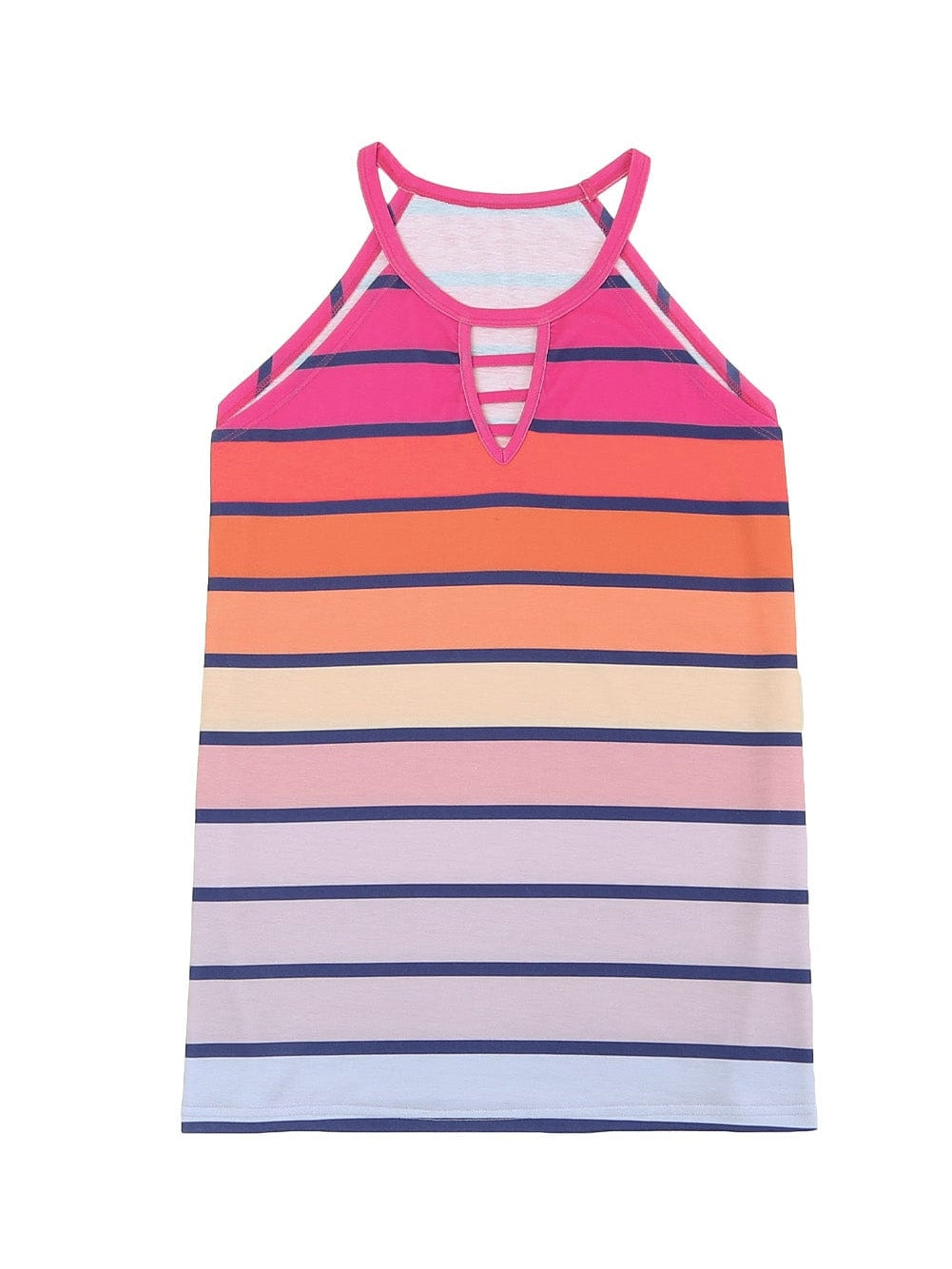 Rainbow Striped Sleeveless Cami Top