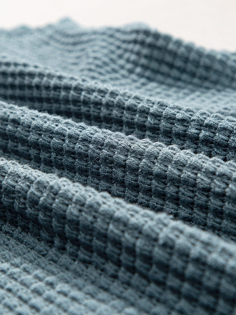 Real Teal Waffle Knit Flowy Tank Top