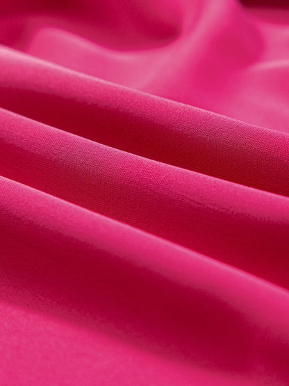 Red Rose Smocked Ruffle Sleeve Top