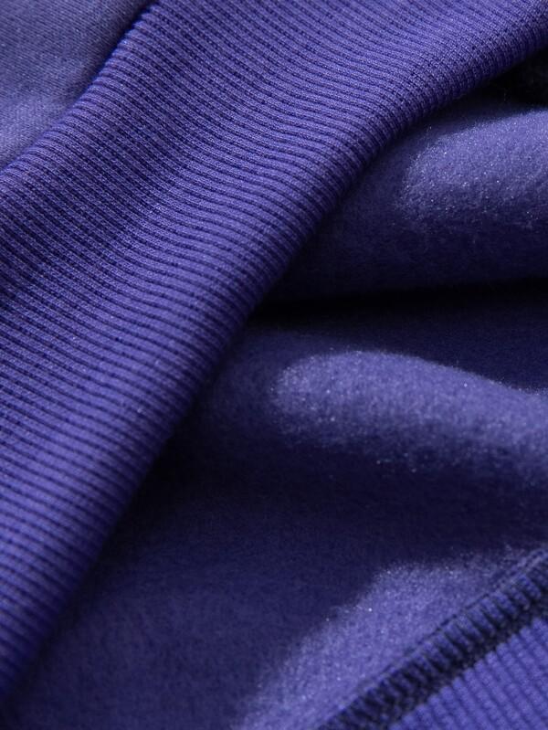 Relaxed Fit Violet Purple Sweatshirt