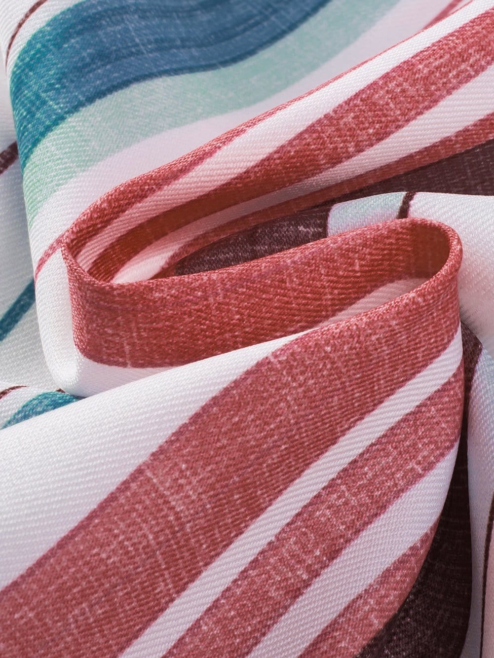 Retro Striped Midi Dress with Button Front