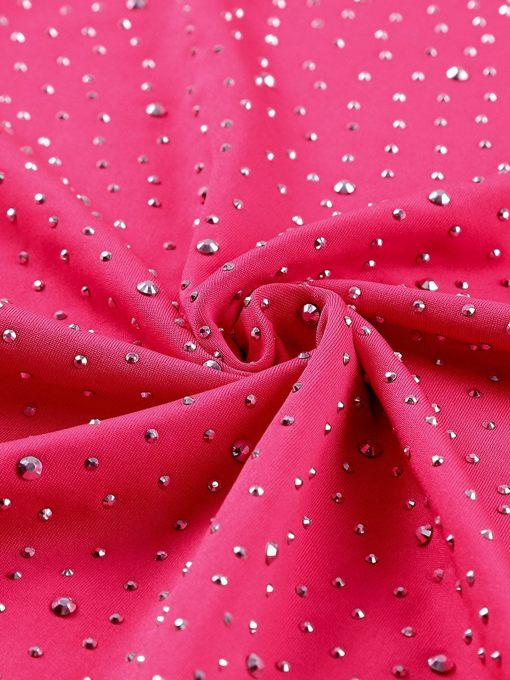 Rhinestone-Embellished Sheer Mesh Bodysuit with Rose Detail