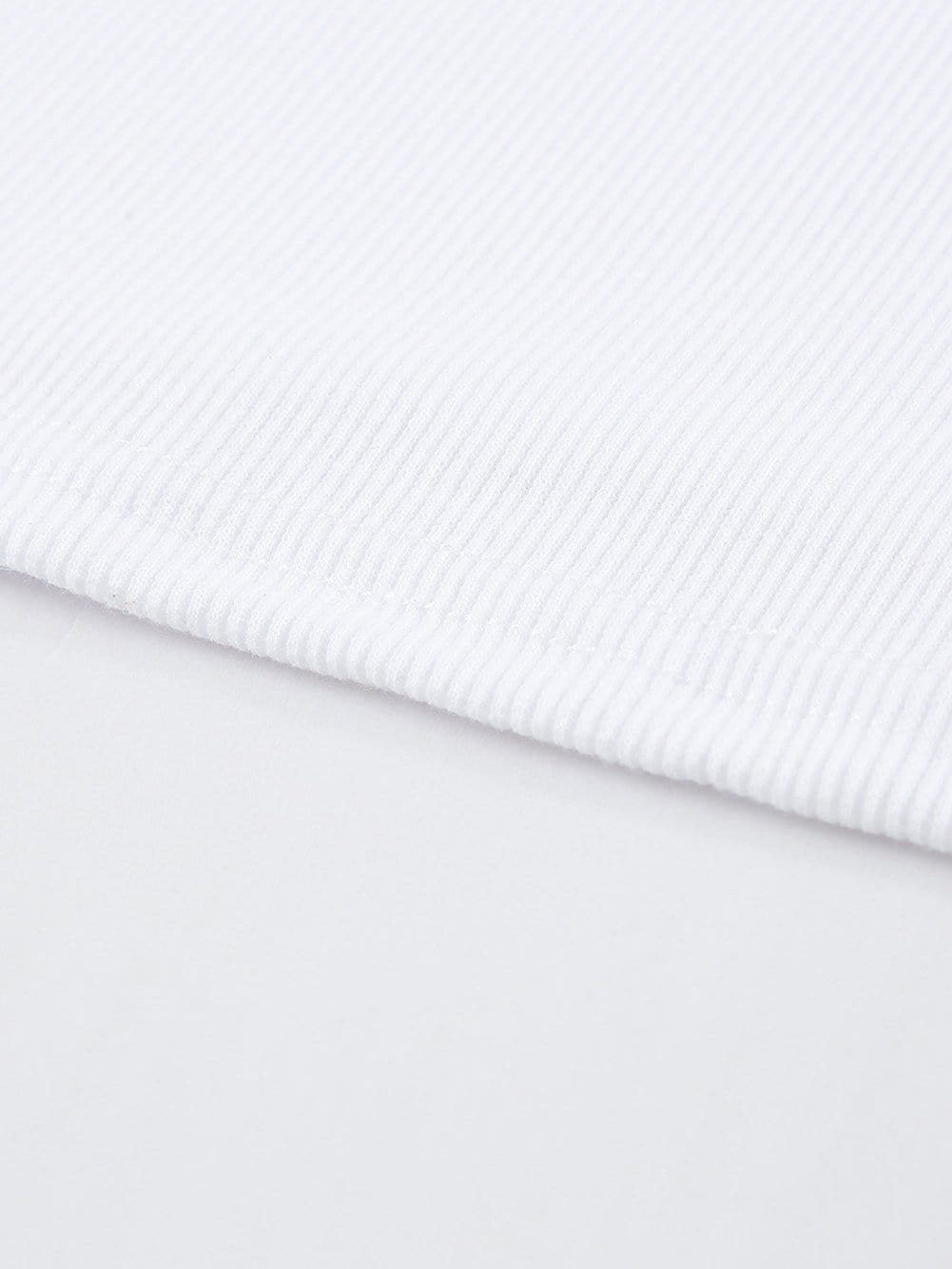 Ribbed Knit White Tank Top - Summer Essential