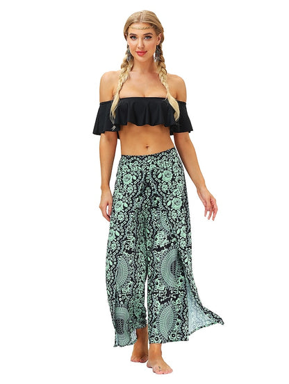 Harem Pants Hippie Pants Pump Yoga Pants Boho Smocked Waist with Pockets Leisure Elastic Waistband - LuckyFash™