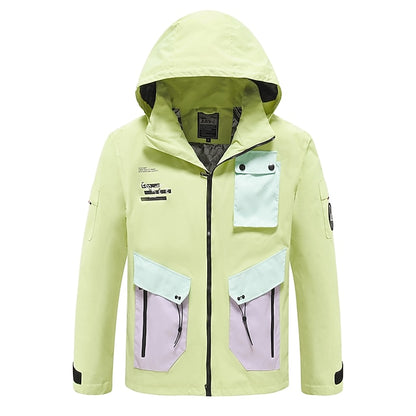 Men's Women's Ski Jacket Outdoor Winter Thermal Warm Windproof Breathable Hooded Windbreaker Winter Jacket for Skiing Camping / Hiking Snowboarding Ski