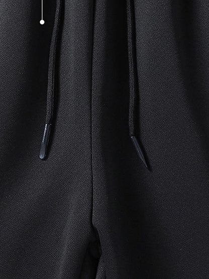 Women's Fleece Pants Lambswool Plain Grey Black Active High Waist Full Length Outdoor Street Fall Winter