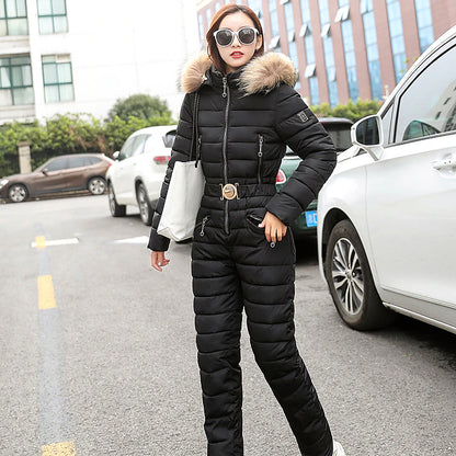ski suit women one piece ski jumpsuit breathable snowboard jacket skiing pant sets bodysuits outdoor snow suit