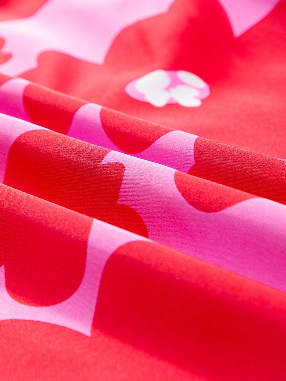 Rose Blossom Satin Puff Sleeve Ruffle Blouse