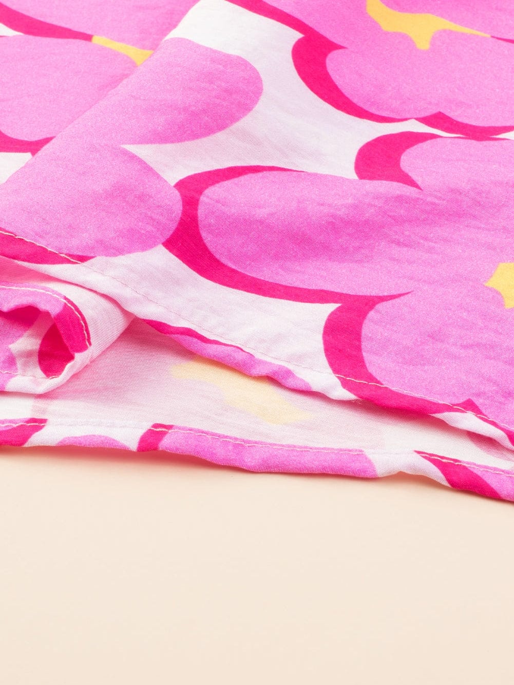 Rose Blossom Square Neck Flowy Empire Waist Dress