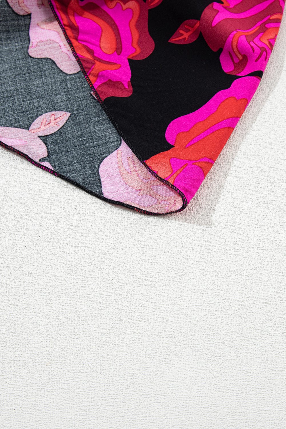 Rose Blossom V Neck Ruffle Tiered Mini Dress with Bishop Sleeves