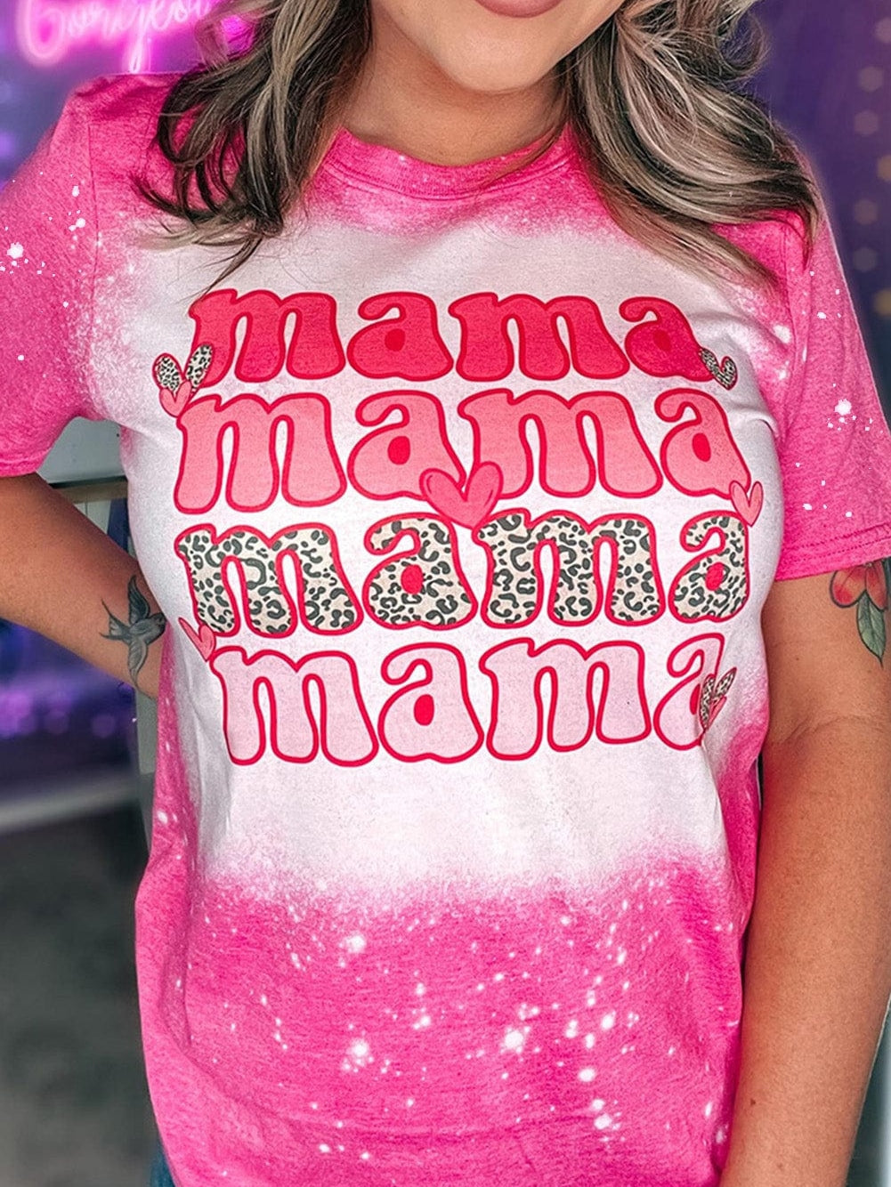 Rose Mama Tie Dye Graphic Tee