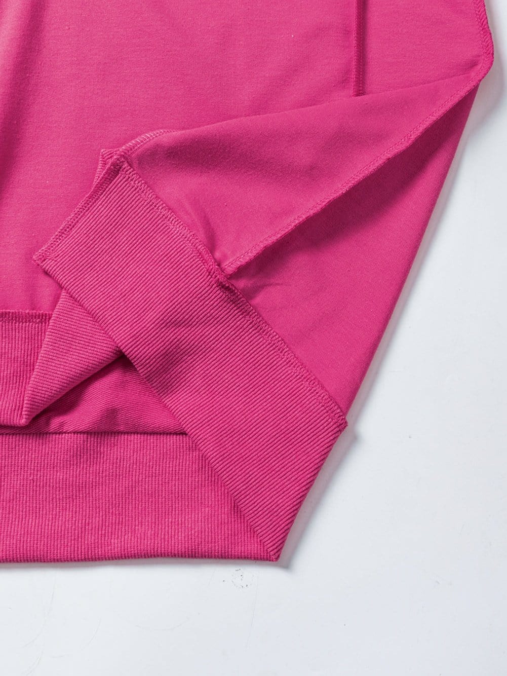 Rose Red Exposed Seam V-Neck Button Detail Tunic Top