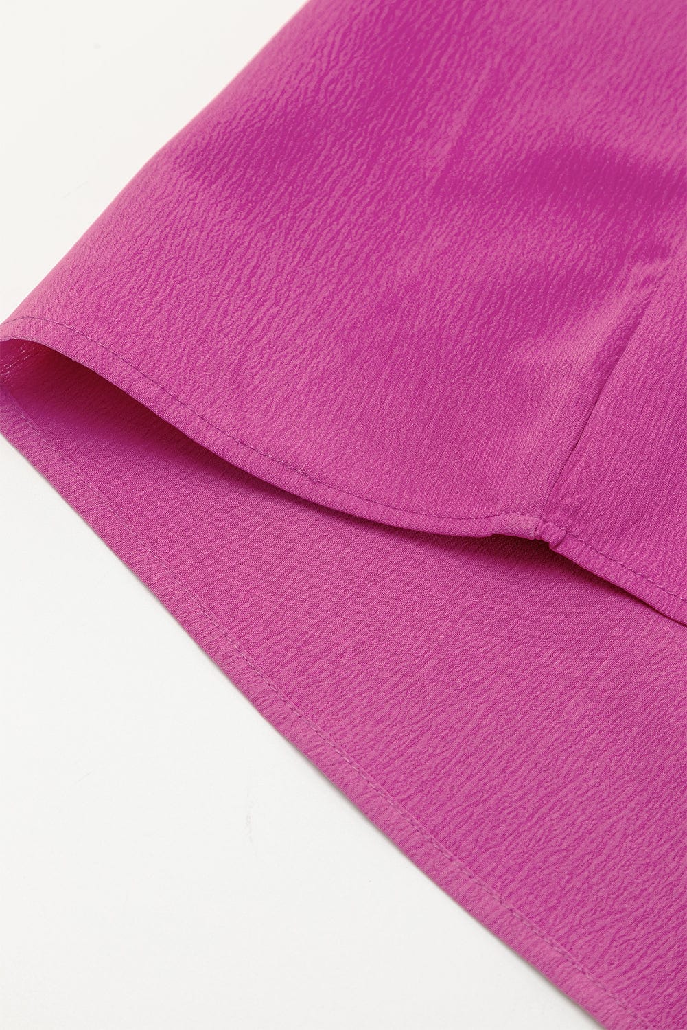 Rose Red Smocked Ruffle Sleeve Maxi Dress with High Waist