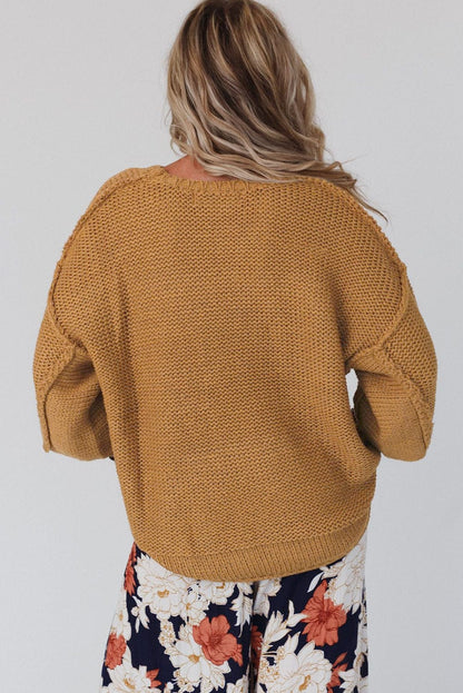 Round Neck Long Sleeve Sweater
