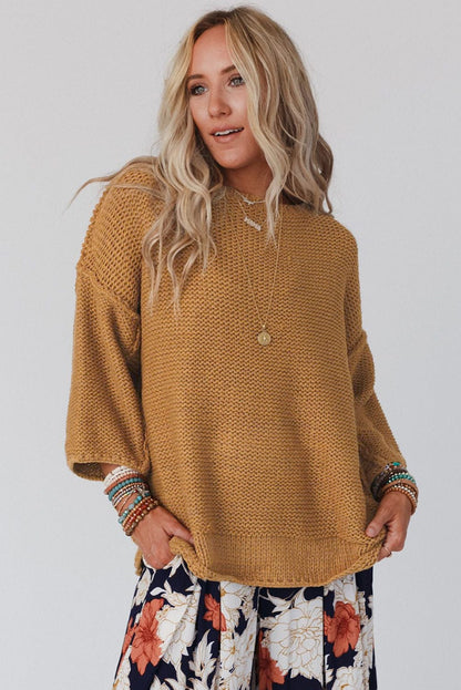 Round Neck Long Sleeve Sweater