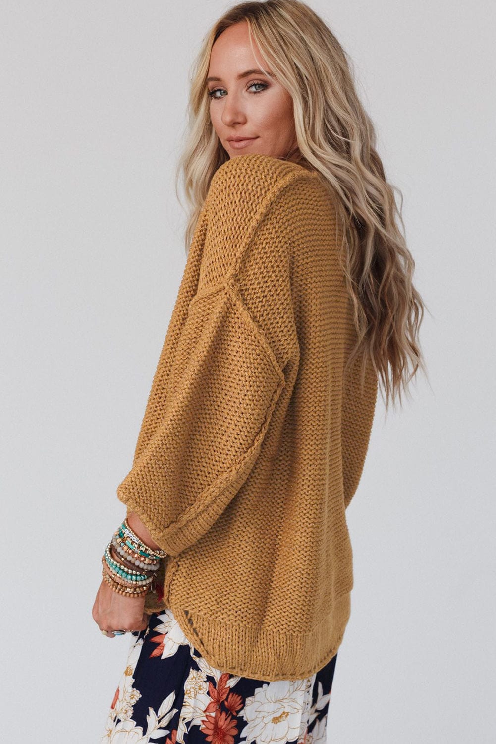 Round Neck Long Sleeve Sweater